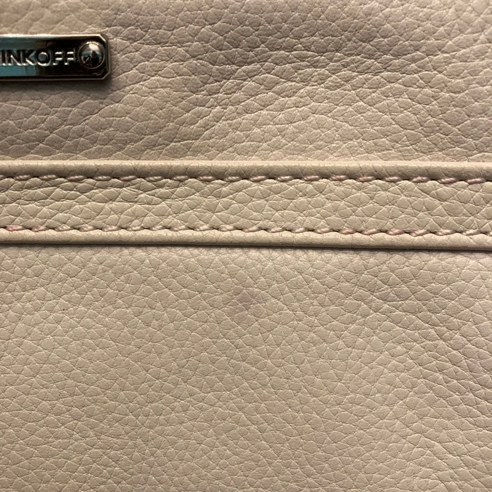 Rebecca Minkoff‎ Crossbody Bag White Leather Chain Strap Hook Front Bottom Studs